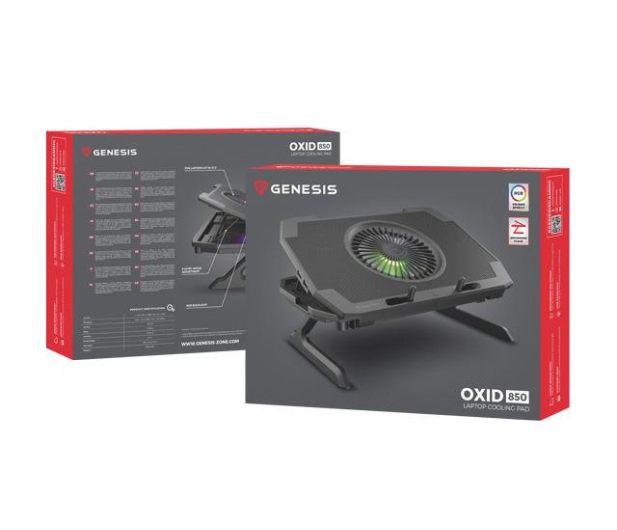 Genesis Podstawka chłodząca pod laptopa OXID 850 15.6-17.3" RGB - 1077229 - zdjęcie 6